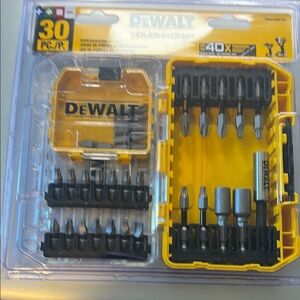 30-Piece Screwdriver Bit Set - Yellow and Black